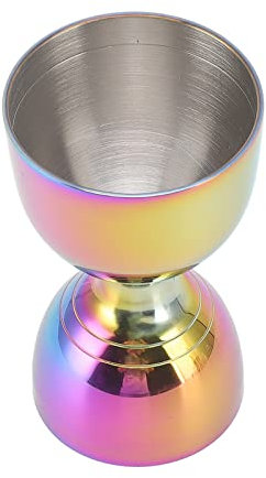 Dispensadores de vino/Soakers de vino, barra de apertura Jigger Acero inoxidable fuerte para bebidas fuertes 30/60 Ml Rose Gold Cocktail Jigger, ancho (30/60ml colorido)