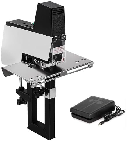 GTANND Machine à Relier électrique 110 V/220 V, agrafeuse électrique Automatique 106, agrafeuse de Bureau, Reliure de Livres, Machine à Reliure Plate et Robuste, 2 à 40 Feuilles