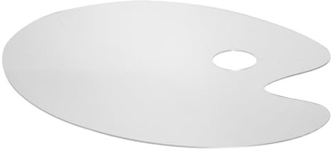 IWOWHERO Transparente Acryl Oval 30x40cm Malpalette Für Aquarell Und Acrylfarben Leichtes Maltablett Für Künstler Praktisch Zum Mischen Und Zeichnen