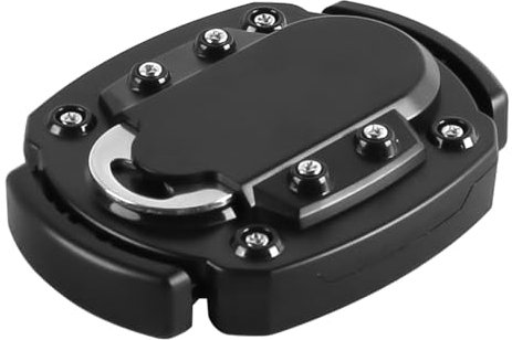 Laroal Abrelatas Manual de Mano, fácil de Usar, para Acampar, con Borde Liso y abrebotellas (Negro)