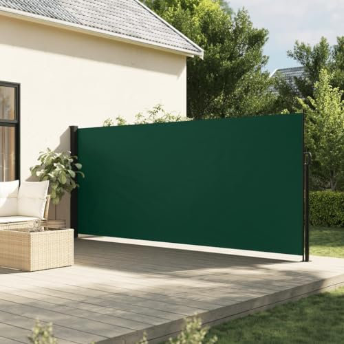 Toldo Lateral retráctil Verde Oscuro 160x500 cm, Somanki Toldos Terrazas, Toldos Exterior, Toldo Lateral, Toldos Exterior Terraza, Toldos para Ventanas - 4004440
