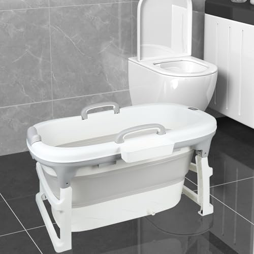 Bañera plegable para bebé con patas antideslizantes, diseño portátil para el hogar y los viajes, bañera plegable fácil de limpiar