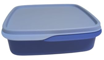 Tupperware To Go - Fiambrera con separador Eco+, 550 ml, con separador, color azul, 550 ml