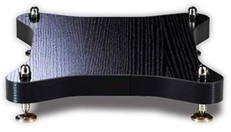 Easnuroz 1-stöckiges HiFi-Rack, AV-Regal HiFi-Racks Und -Ständer, Audio-Rack-Schrank HiFi-Audio-Rack-Schrank Mit Stoßdämpfenden Füßen Multifunktionale Entertainment-Einheit(Schwarz,34 * 40cm)