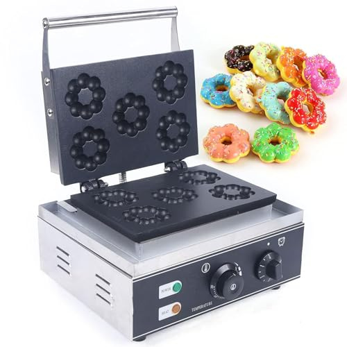 Donut Maker - Automatic Temperature Control with Non-Stick Mold, Ideal for Bakeries and Snack Shops