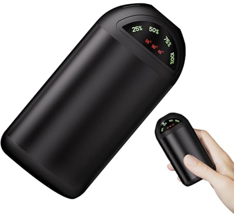 Calentador De Manos Eléctrico,Power Bank Calentador De Manos 5000mAh con Luz | De Bolsillo Portátil para Senderismo Escalada Trekking Deportes Exteriores Y