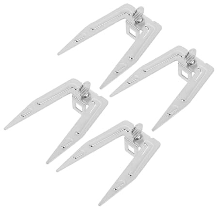 Angoily 4 pièces Fourchettes Inox pour Rôtissoire Air Fryer Accessoires Polyvalents pour Barbecue Poulet Grillé Poisson et Viande Compatibles Four Électrique Cuisine et Extérieur