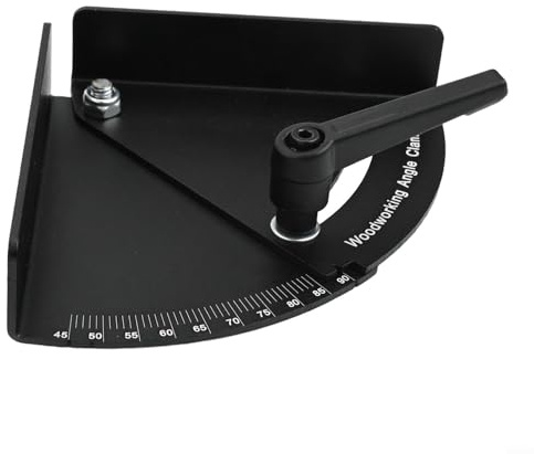 Verstellbare 22 5 180 Grad Winkelklemme mit Winkelmesser für Holzbearbeitung, geschmiedete Aluminiumlegierung für sicheren und genauen Winkelhalt (90 °)