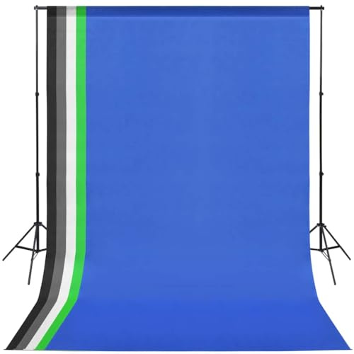 Generico Set Studio Fotografico con Sfondi e Luci Softbox,Studio Foto,Fotografia,Illuminazione e Studio,Luci e Flash da Studio,Blu,6.98 kg,3051358