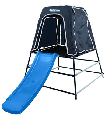 Hedstrom Mini Climbing Frame with Slide | Kids Garden Outdoor Active Play Equipment for Children | Boys or Girls Blue Covered Fun Climber