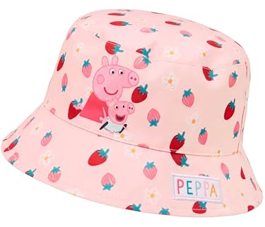 Peppa Pig Barnkeps Med Peppa Och Evie, Sommarhatt För Flickor, Fiskehatt För Flickor Strand Och Semester, One Size