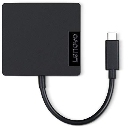 LENOVO Estación de Acoplamiento USB-C Travel Hub con USB 3.0, HDMI, VGA y RJ45 Red/LAN, 4X90M60789