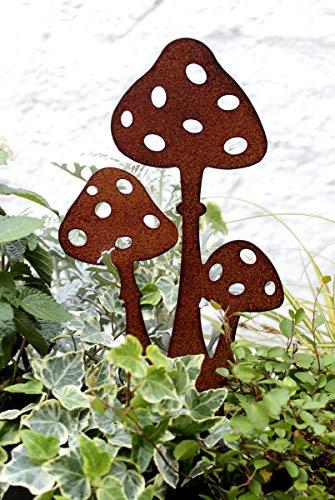 Lilienburg Roststecker Pilz Gartenstecker Pilze Familie Rost Metall (Pilze)