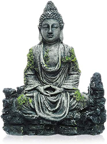 Uotyle Aquarium Buddha Statue Dekorationen - Aquarium Dekor Ornament Aquarium Buddha Statue Dekoration