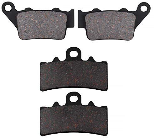 Bremsklötze für KTM 125 Duke (280 mm F/Disc) (300 mm F/Disc) 2011 2012 2013 2014 2015 2016 2017 2018 2019, organische Bremsbeläge für Motorrad vorne und hinten