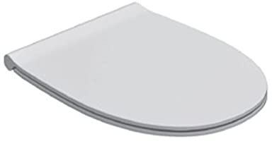 Original GLOBO WC-Sitz Toilettensitz 4ALL Traditionell Art. MDR19BI; mit Anti-Rutsch-Nestchen, Übertopf; Traditioneller Sitz, Schnellbefestigungssystem für eine einfache Installation