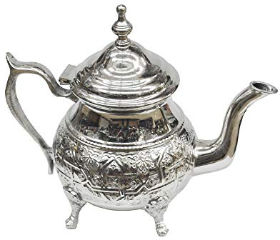 Horus Artisanat égyptien Théière marocaine orientale et traditionnelle de 800 ml à 10 verres à thé