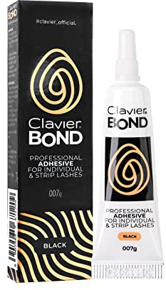 Colla per ciglia Clavier Bond 7g | Bastone per ciglia finte sulla striscia (nero)