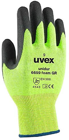 uvex Safety Gloves Cut Protection Level 5 unidur 6659 foam GR (XL)