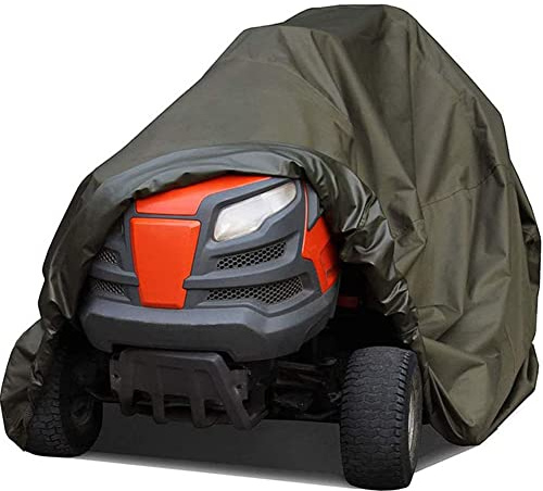 Uposao Funda para cortacésped de equitación, impermeable, cubierta de tela Oxford 210D, impermeable, protección UV, cubierta de corte para tractor de exterior de jardín