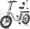 COLORWAY 20'' Electric Bike, Folding EBike, City Bike with 36V 15Ah Removable Battery, 7-Speed,with 250W Motor, Unisex Adult with LCD Display, Dual Disc Brake,Range up to 45-100KM,with pannier bag.