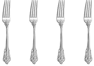 4-Piece 18/10 Stainless Steel Tea Fork Cake Fork Appetizer Dessert Forks, Small Size 5.9 Inches, Fine Mirror Polished, Dishwasher Safe, Silver
