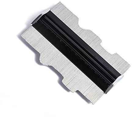 BYUTFA Calibro di Contorno 6 Pollici Profilo Metallico Calibro Forma Duplicatore Strumento di precisione Duplicatori di Contorno multifunzionali Nero