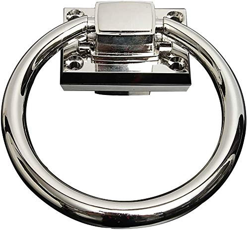Stück Shiny Silver Drop Pull Ring Holztürklopfer Stuhlgriffe Griff Holztürgriff Entfalten Installieren Sie den Türklopfer