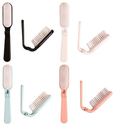 Spazzola Per Capelli Pieghevole In 4 Pezzi, Spazzola Per Capelli Compatta, Spazzola Per Capelli Pieghevole Da Viaggio, Spazzola Per Capelli Bagnati E Asciutti