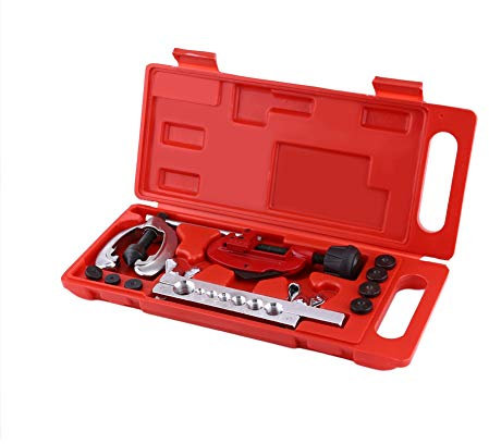 Rohr-Bördelset, 10-teiliges Bördelwerkzeug-Set, Bremsleitungs-Reparatur-Set, Kraftstoff- und Rohr-Reparatur-Werkzeug-Set
