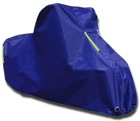 Funda De Moto Personalizada para Suzuki TS 400, Lona Protectora para Motocicletas De Cuatro Estaciones, Resistente Al Desgarro, Al Agua, A Los Rayos UV Y A Los Arañazos(Blue)