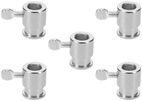 MAGICLULU 5 Pezzi Accessori Griglia Riutilizzabile Ferma Spiedo Girarrosto Asta Rotante per Barbecue Robusti Tappi per Spiedo Fissatore per Asta di Bilanciamento dello Spiedo Tappo per Asta