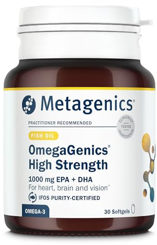 Metagenics OmegaGenics High Strength, 1000mg Omega 3 Fish Oil - 30 Capsules