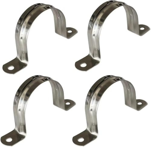 12pcs 5-100mm U Shape Pipe Clamps Riding Clip Clamps Pipe Saddle Clamps Hose Clips(8mm)