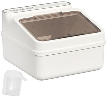 Llazsybz Rice Dispenser with Cup, Countertop Food Storage Container for Pantry And Soybeans, Multi, S