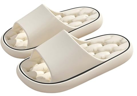 Womens Flip Flops Arch Support， Lightweight Slippers Cloud Sliders Thick Recovery Pillow Soft Beach Walking Thong Sandals Washable Lightweight Shoes for Shower Bathroom Pool Beach