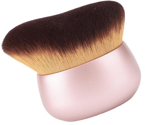 Dioche Självbruningsborste Stor Kroppssminkborste med Vågigt Huvud och Bekvämt Grepp, Idealisk för Självbruningsprodukter, Inklusive Lotioner, Mousser, Sprayer (Rose guld)
