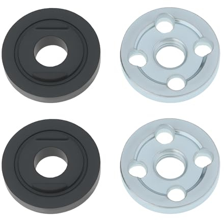 LT Easiyl 2 Pairs of Replacement Inner and Outer Flange Nut Set Compatible with Makita 9523 Angle Grinder, Durable Metal Parts