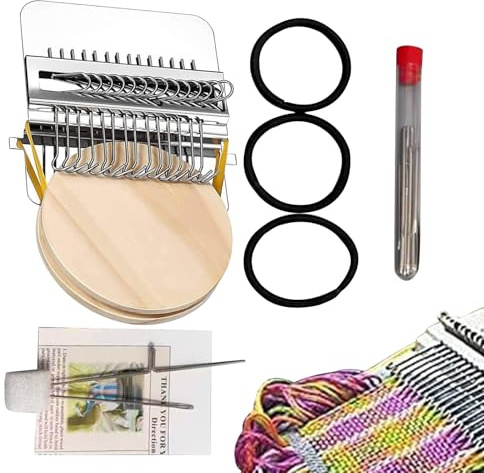 Generisch Strick-Set - Schnelles Reparatur-Zubehör | Stopfwebstuhl Für Stoffflicken An Socken | Für Handarbeit Nähen Stricken Kleidung Stoff Anfänger Frauen Mütter