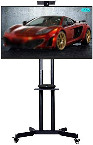Soporte para TV Soporte para Carro de TV móvil Ajustable Ruedas giratorias Soporte para TV, para Pantalla de 32 a 65 Pulgadas