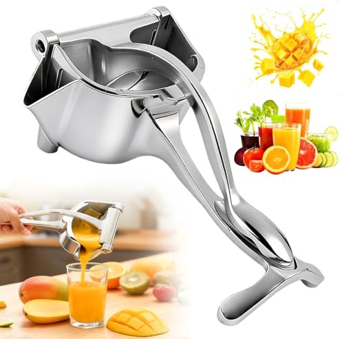 Presse agrumes manuel en alliage d'aluminium, Presse agrume manuel, Presse-citron vert, Presse-agrumes résistant à la rouille, poignée ergonomique, pour Citron, Orange, ou Autres Fruits
