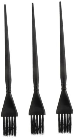 PRETYZOOM Pennello per Tintura Chioma 3 Pezzi Set, Spazzola per Tintura Chioma da Salone in Materiale PC Resistente, Setole Ultrasottili per Distribuzione Uniforme, Strumenti Colore Casuale