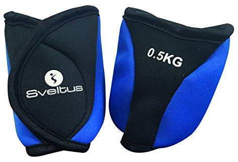 sveltus Gewichtsarmbänder für Knöchel, 0.5 kg, Unisex, Erwachsene, Blau, Einheitsgröße