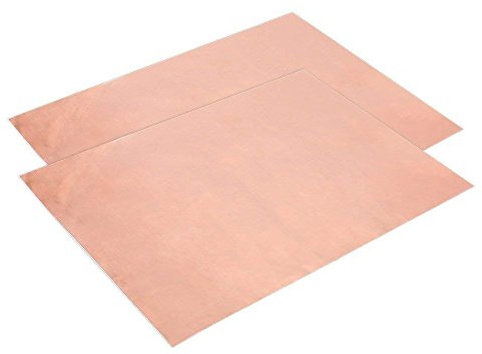 Alomejor Nastro Adesivo Conduttivo,schermatura EMI Efficace Foglio di Rame 30x20cm per Artigianato elettronico Chitarre Protezione Slug Uso Professionale e Fai da Te