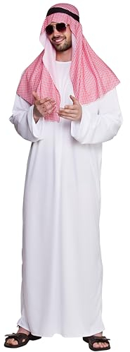 Wicked Costumes Mens Arab Sheik Fancy Dress Costume - One Size