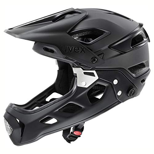 uvex jakkyl hde 2.0 BOA - sicherer MTB-Helm für Damen und Herren - optimale Passform - abnehmbarer Kinnschutz, 52-57 cm