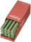 Bolsius Candele a colonna affusolate – Verde scuro – Confezione da 16 – Lunga durata di 13 ore – Decorazione d'interni – Non profumate – Cera vegana naturale – 27 x 2,3 cm