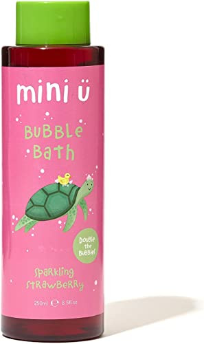 Mini U Sparkling Strawberry Bubble Bath for Babies & Kids - Pink