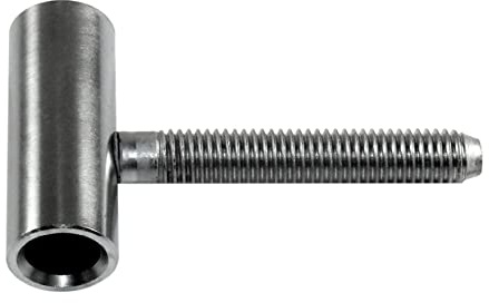 SN-TEC Türband Flügelteil Edelstahl matt V 0020 für Holzzargen, Rolle 15mm, Aufnahme 10mm (10 Stück)