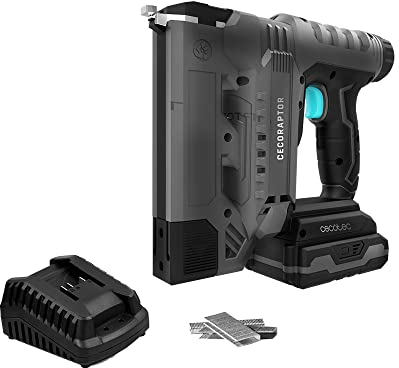 Cecotec Akku-Tacker CecoRaptor Perfect Staples&Nails 2020 Advance. 20 V und 2000 mAh, Geschwindigkeit von 30 Schüssen pro Minute